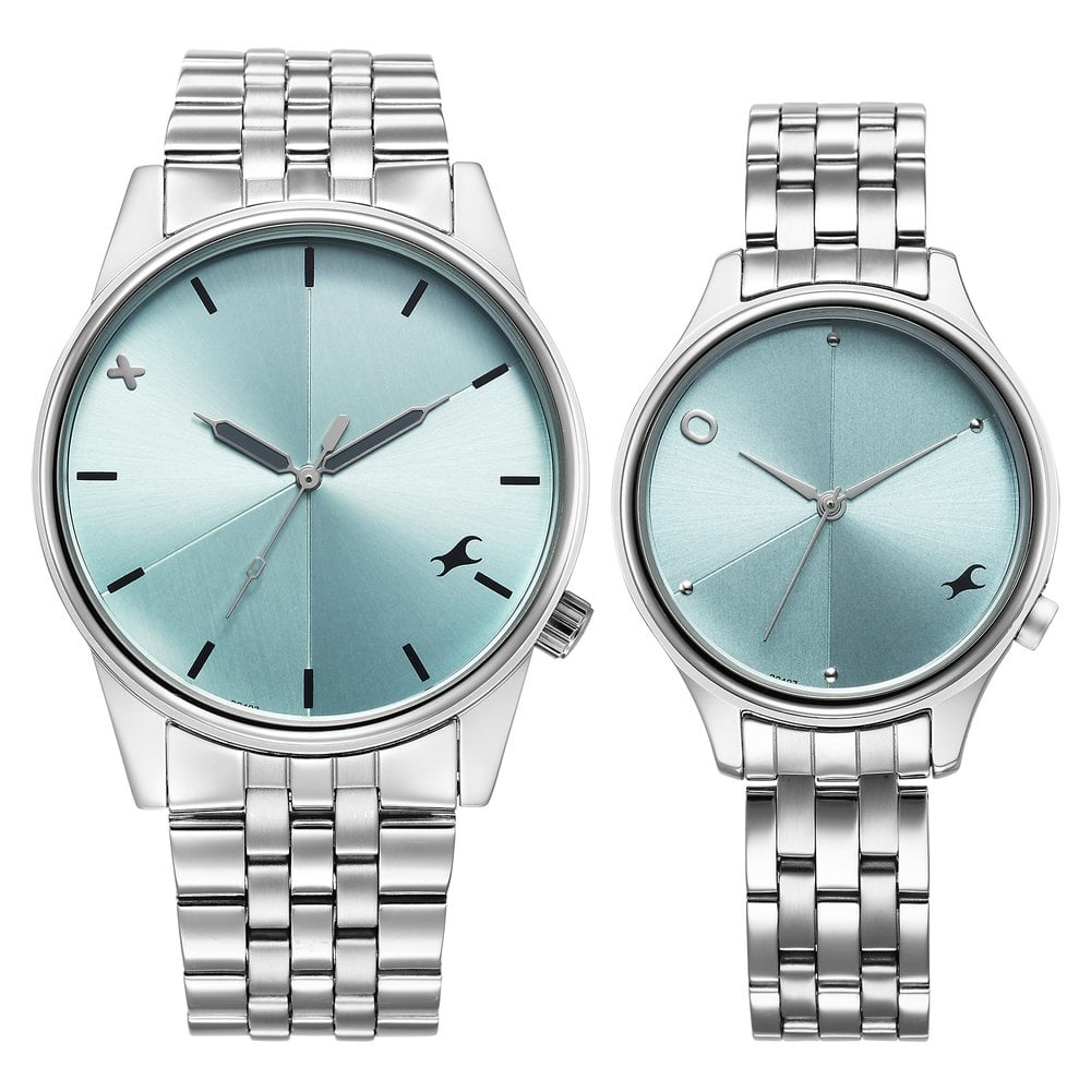 Fastrack Mixmatched Quartz Analog  For Couple