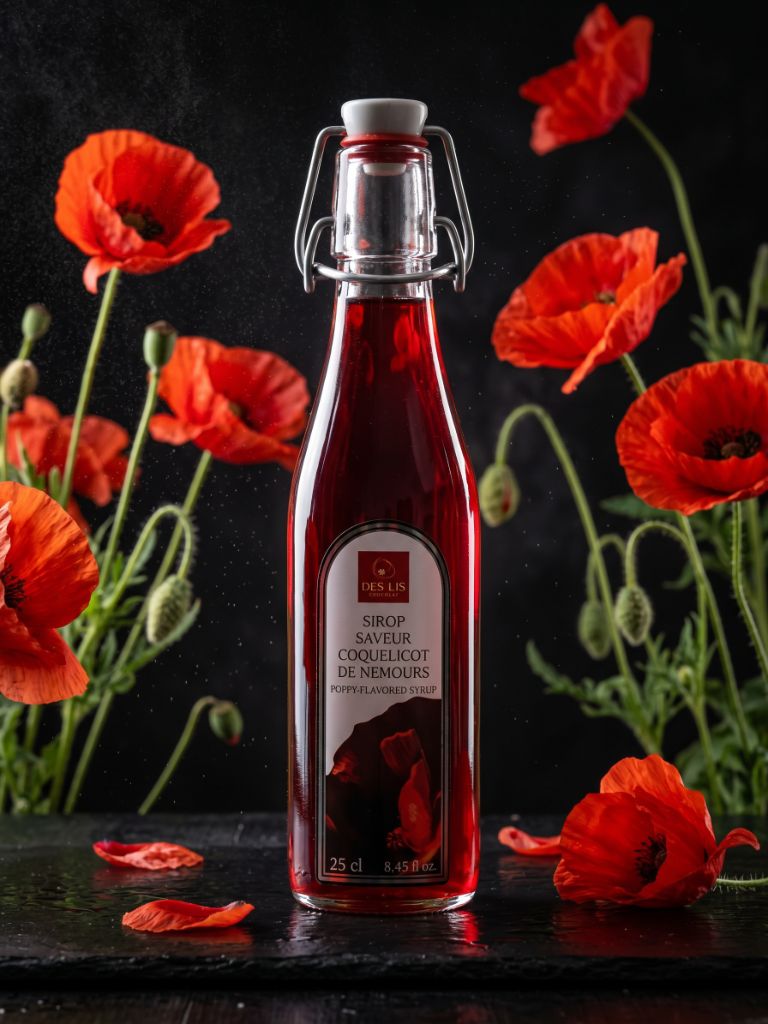 Sirop saveur Coquelicot de Nemours — Des Lis Chocolat