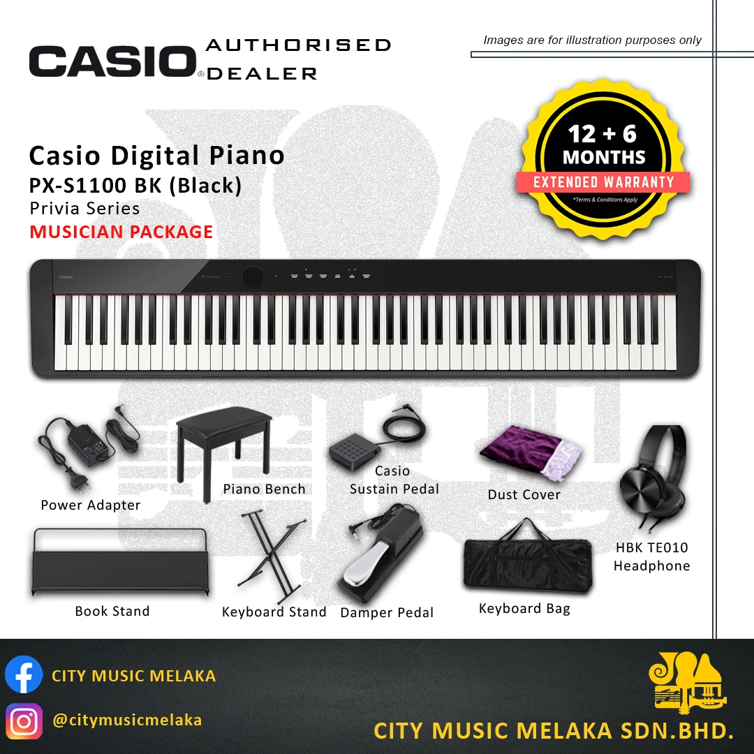 CASIO Keyboard CT S1 BK