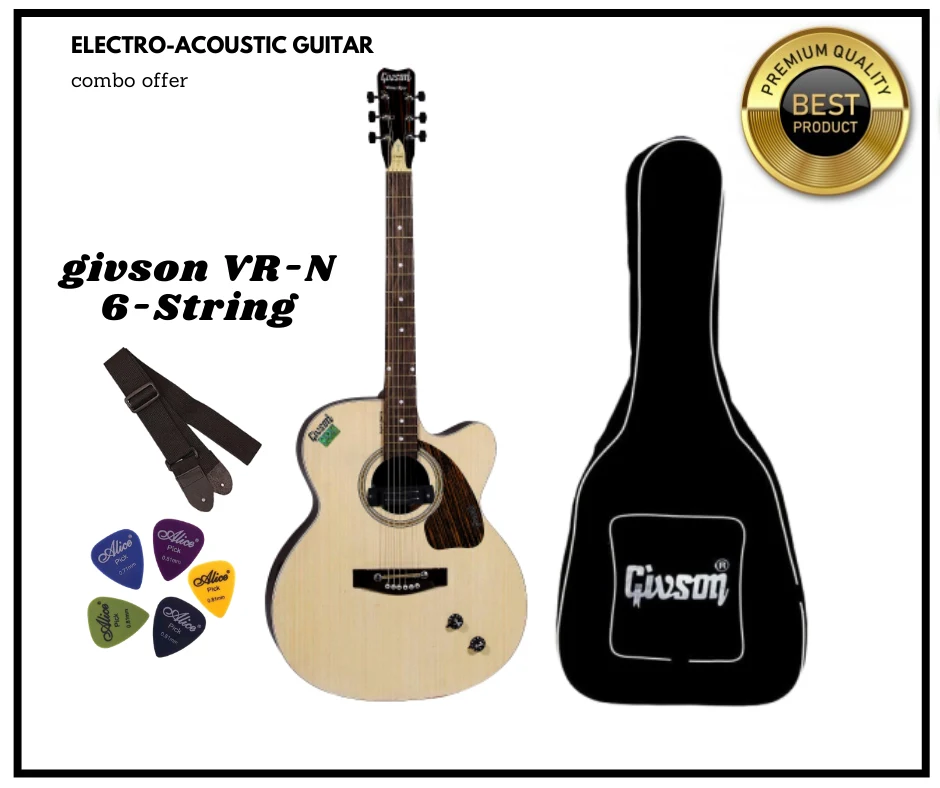 GIVSON Acoustic Guitar Venus Rose