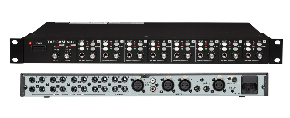 TASCAM Headphone Amplifier MH 8