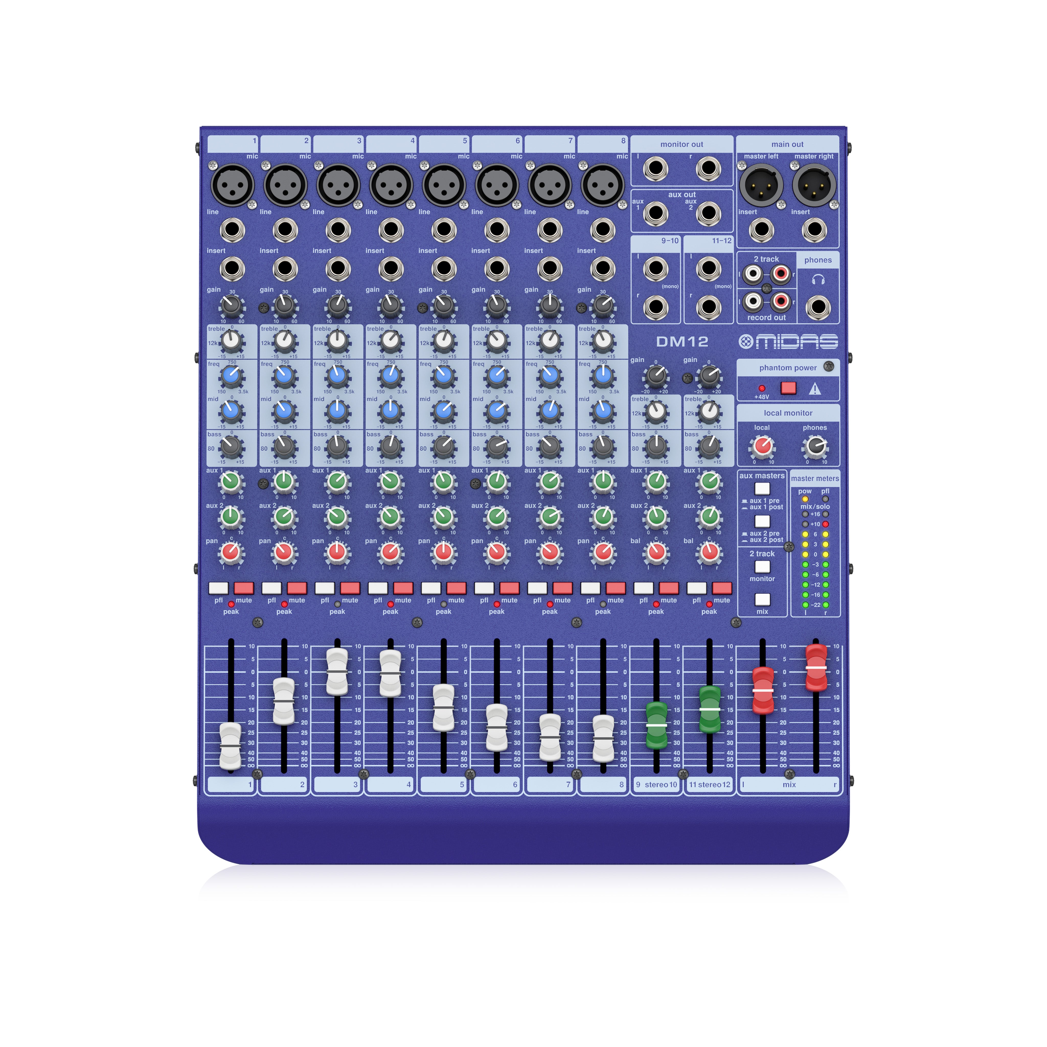 MIDAS Analog 12 channel Mixer DM 12