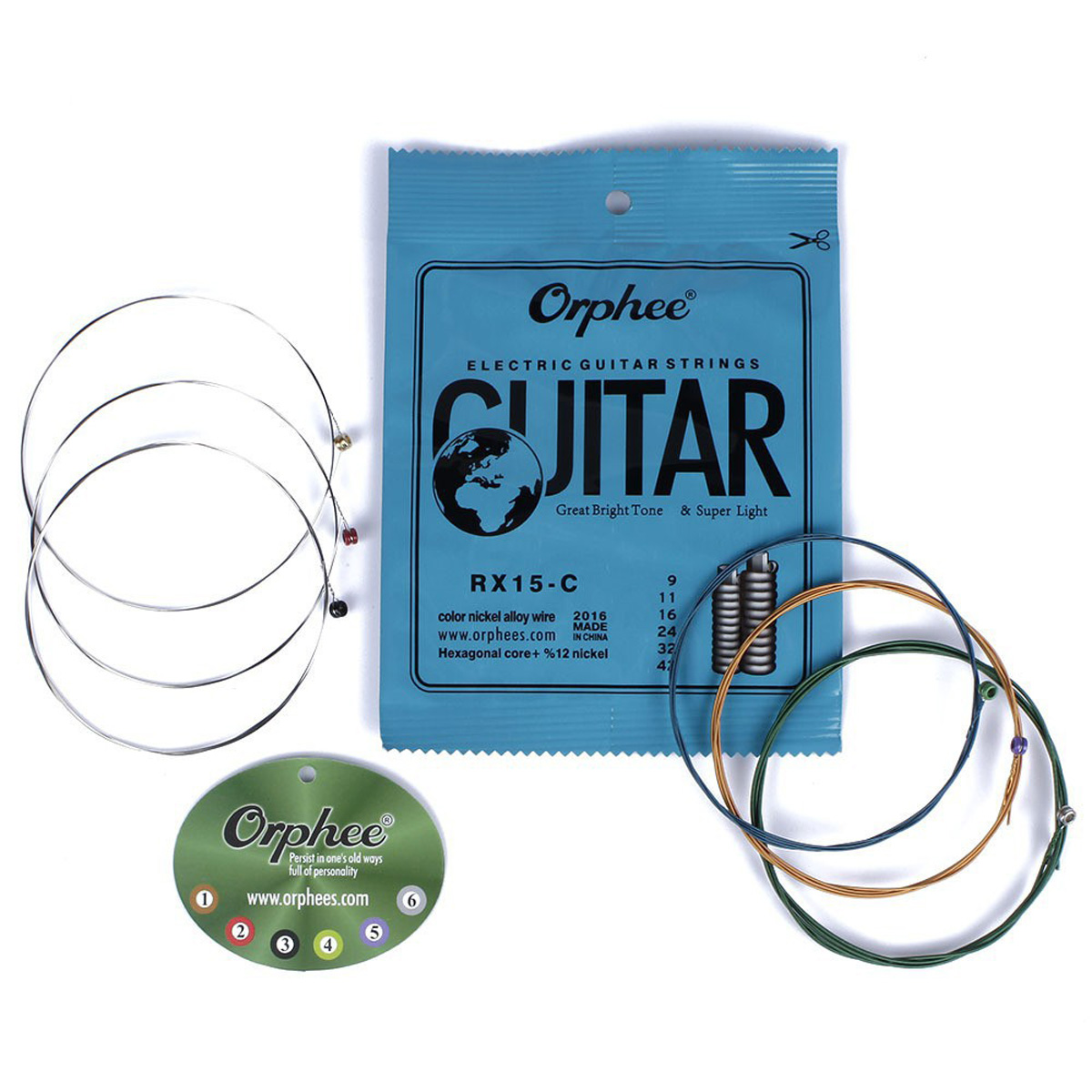 ORPHEE Electric Guitar String DE 2X 009