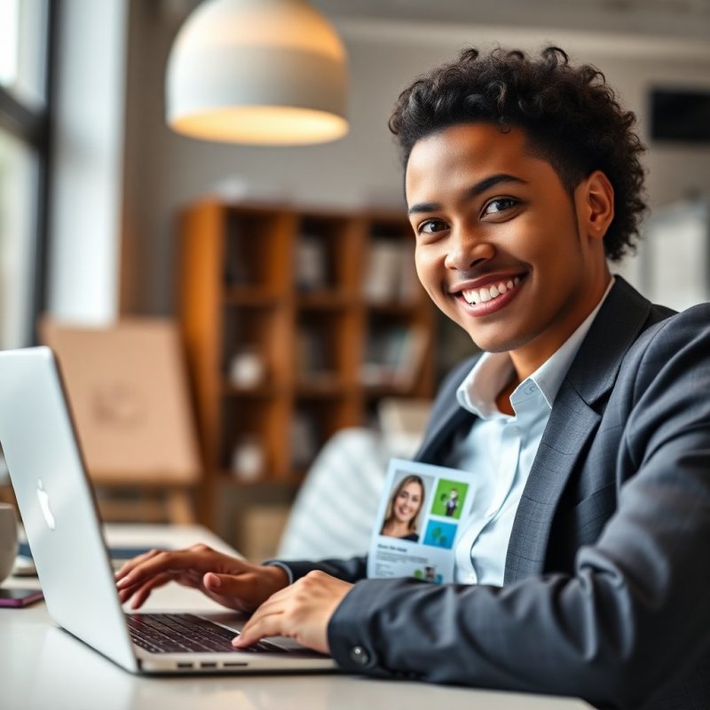 Innovative Web Design Solutions service - Professional with face visible