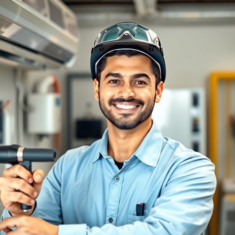 Boost Your AC Repair Reach service - Professional with face visible