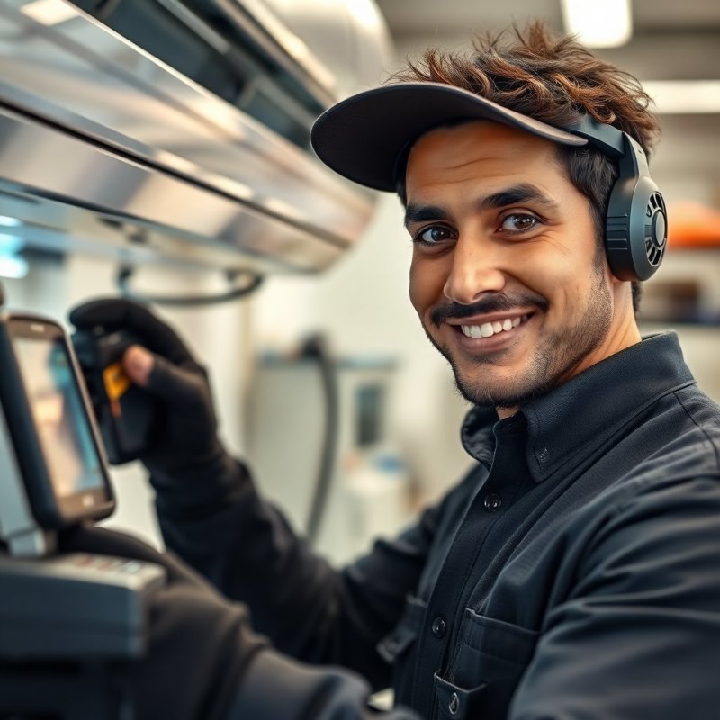 Boost AC Repair Visibility service - Professional with face visible