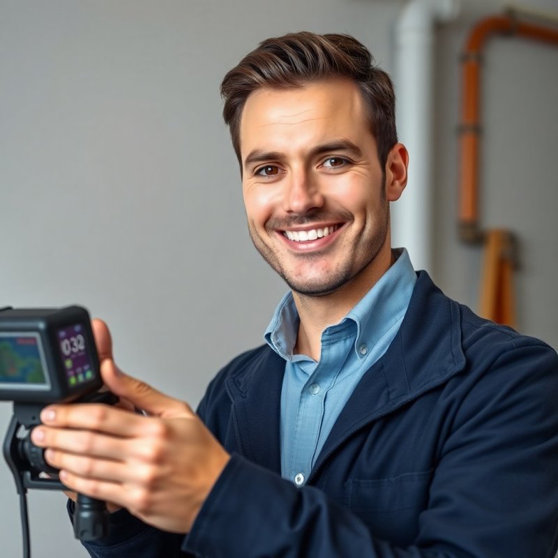 Expert Water Leak Solutions service - Professional with face visible