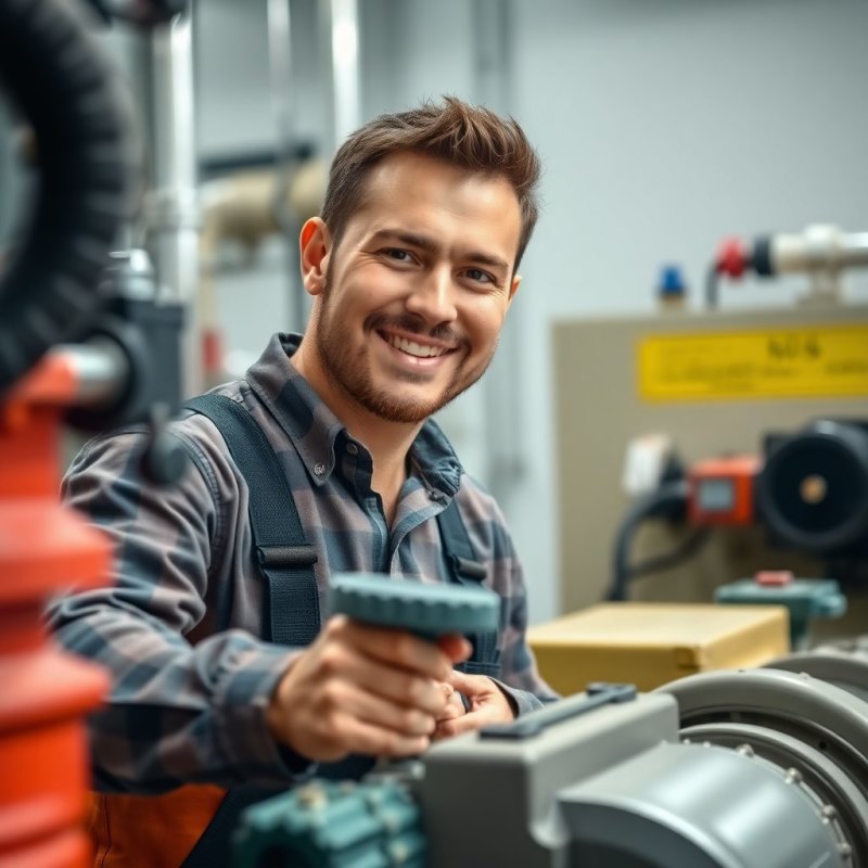 Reliable Pump Station Care service - Professional with face visible