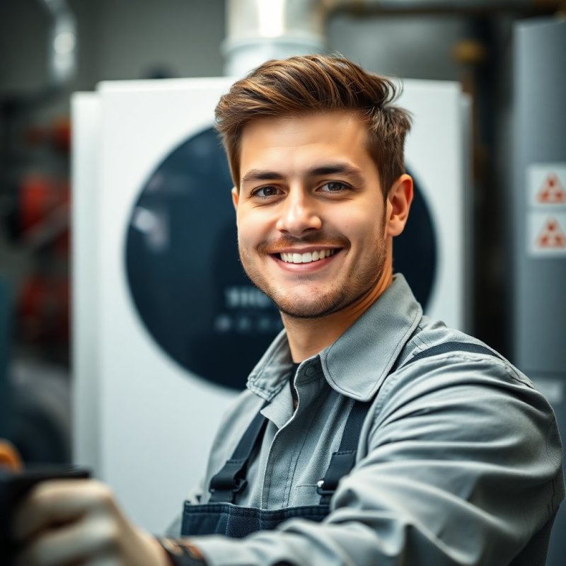 Reliable Boiler Repair Services service - Professional with face visible