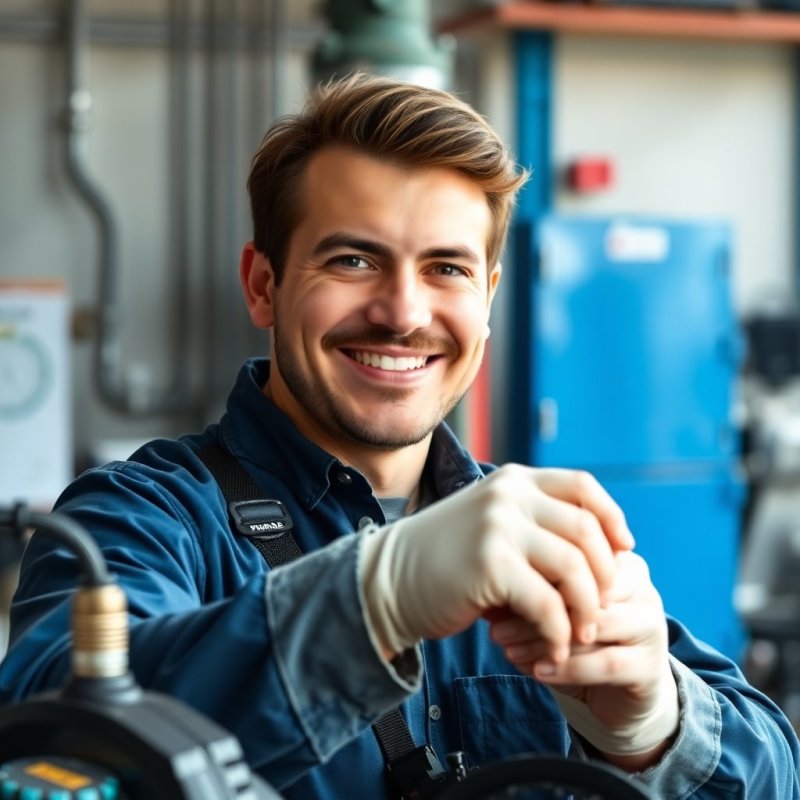 Efficient Water Pump Solutions service - Professional with face visible