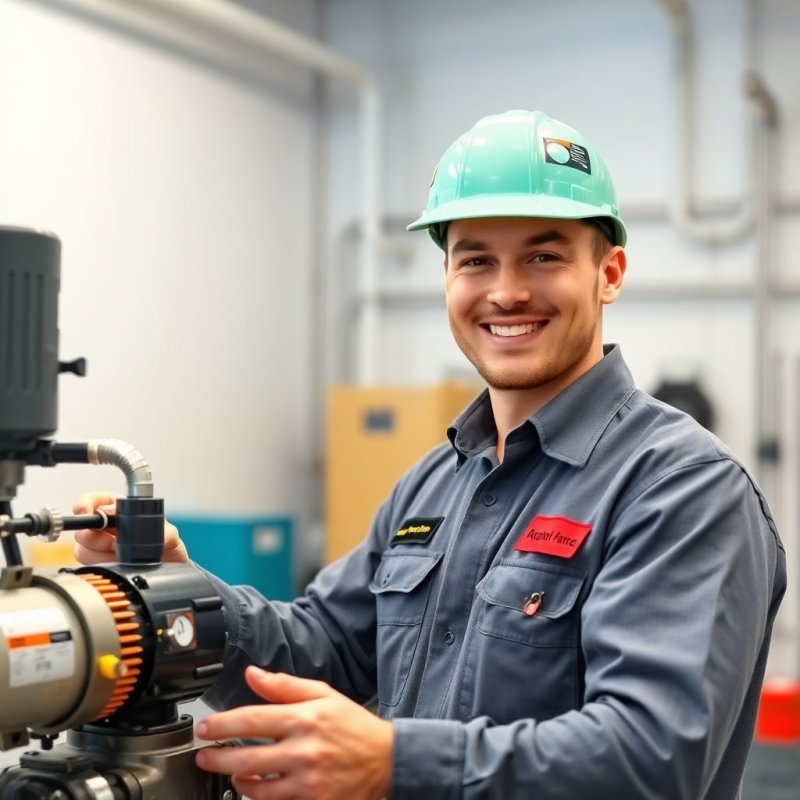 Efficient Water Pump Solutions service - Professional with face visible