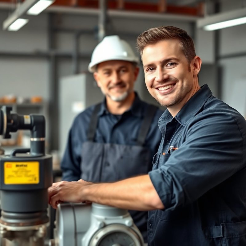 Efficient Water Pump Solutions service - Professional with face visible