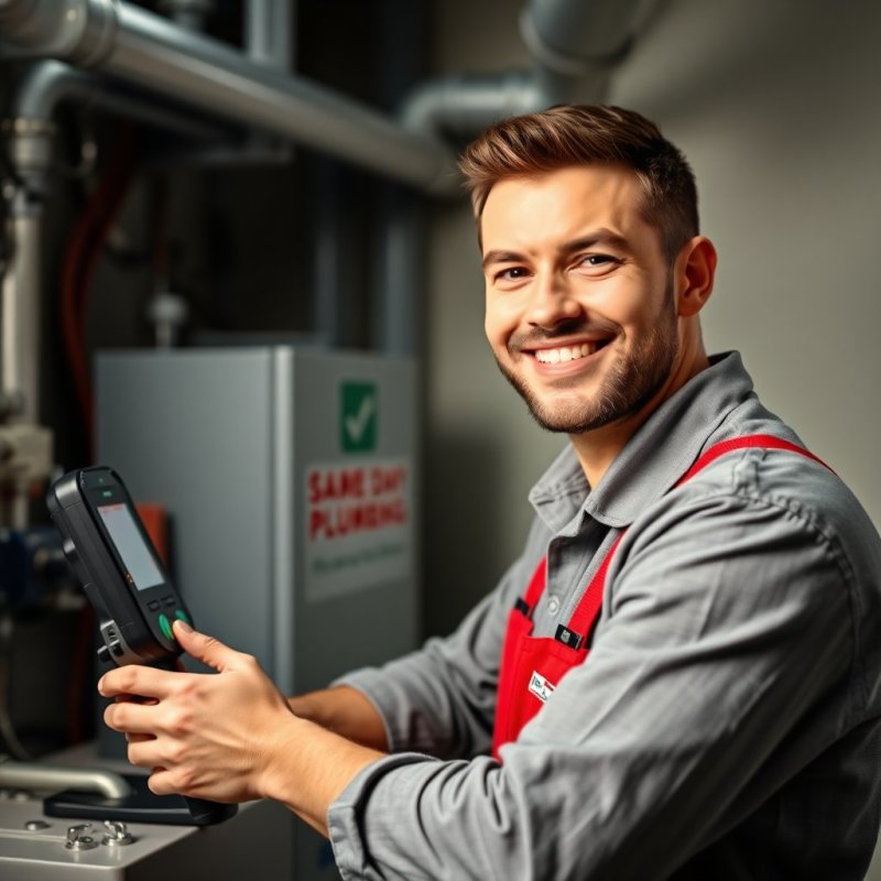 Rapid Response Plumbing Experts service - Professional with face visible