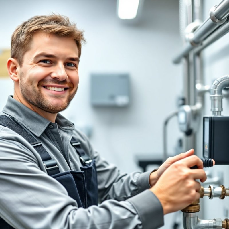 Round-the-Clock Plumbing Experts service - Professional with face visible