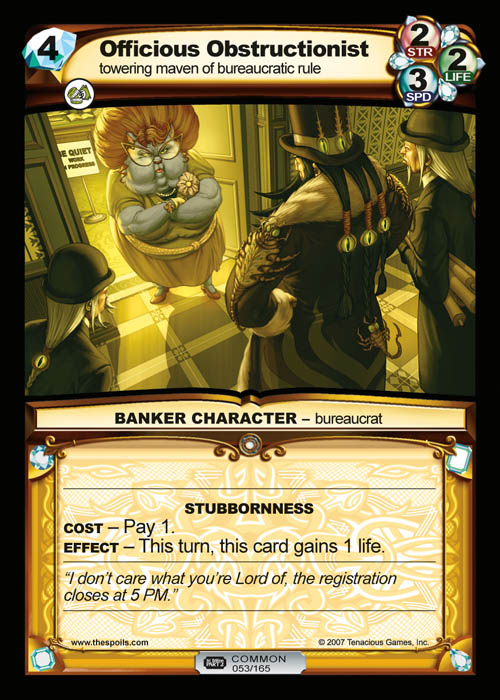 Officious Obstructionist
