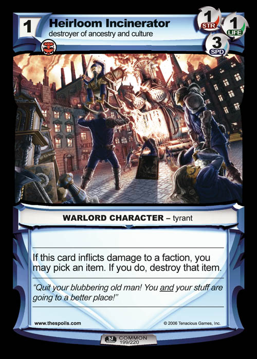 Heirloom Incinerator