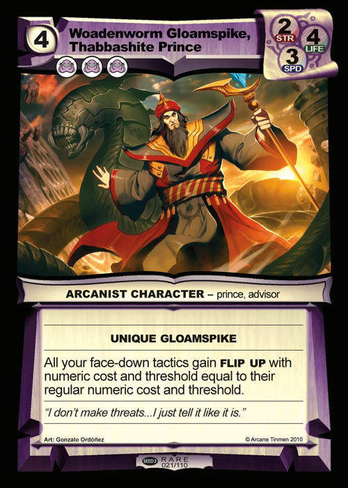 Woadenworm Gloamspike, Thabbashite Prince