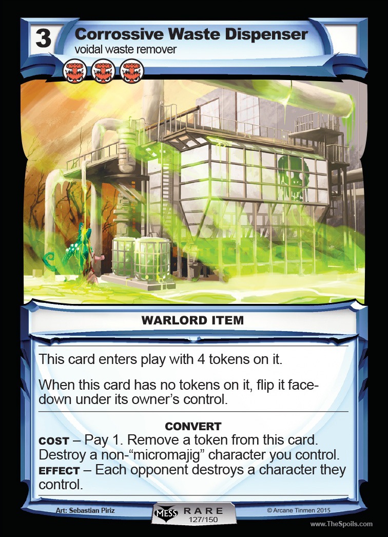 Corrosive Waste Dispenser