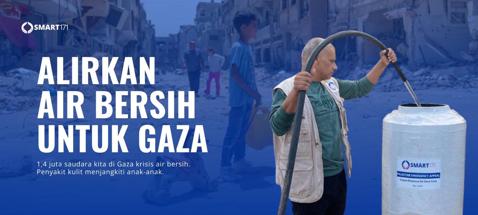 Bantu Pulihkan Gaza! Kirim Makanan, Air Bersih, dan Bantuan Medis