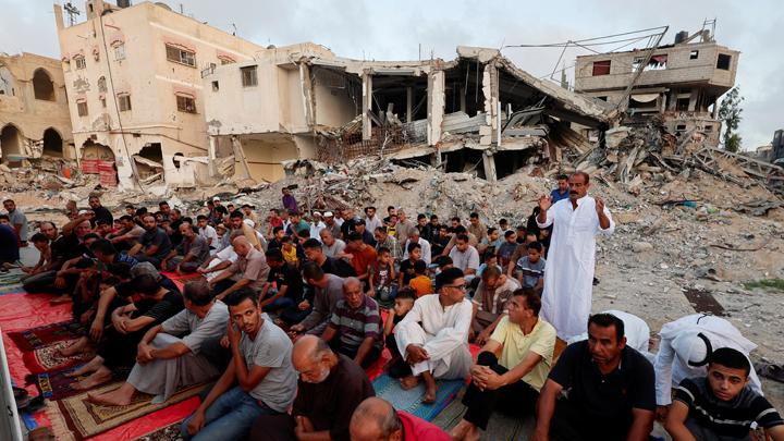 Warga Gaza Rayakan Idul Adha di Tengah Reruntuhan
