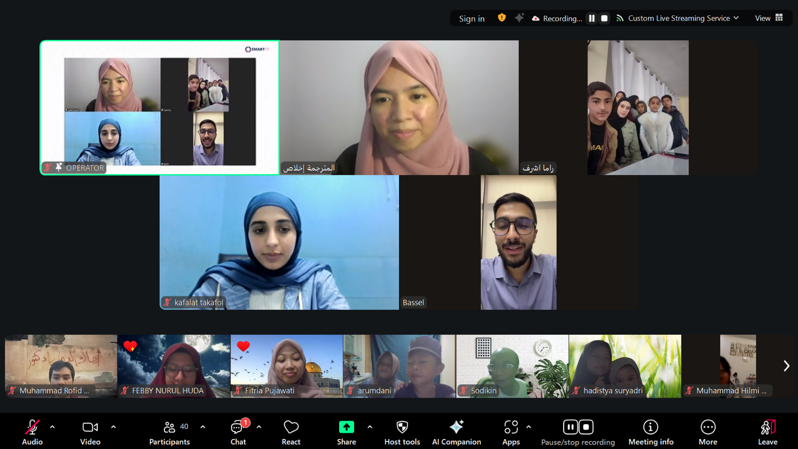 Anak-anak Gaza Sapa Orang Tua Mereka di Indonesia