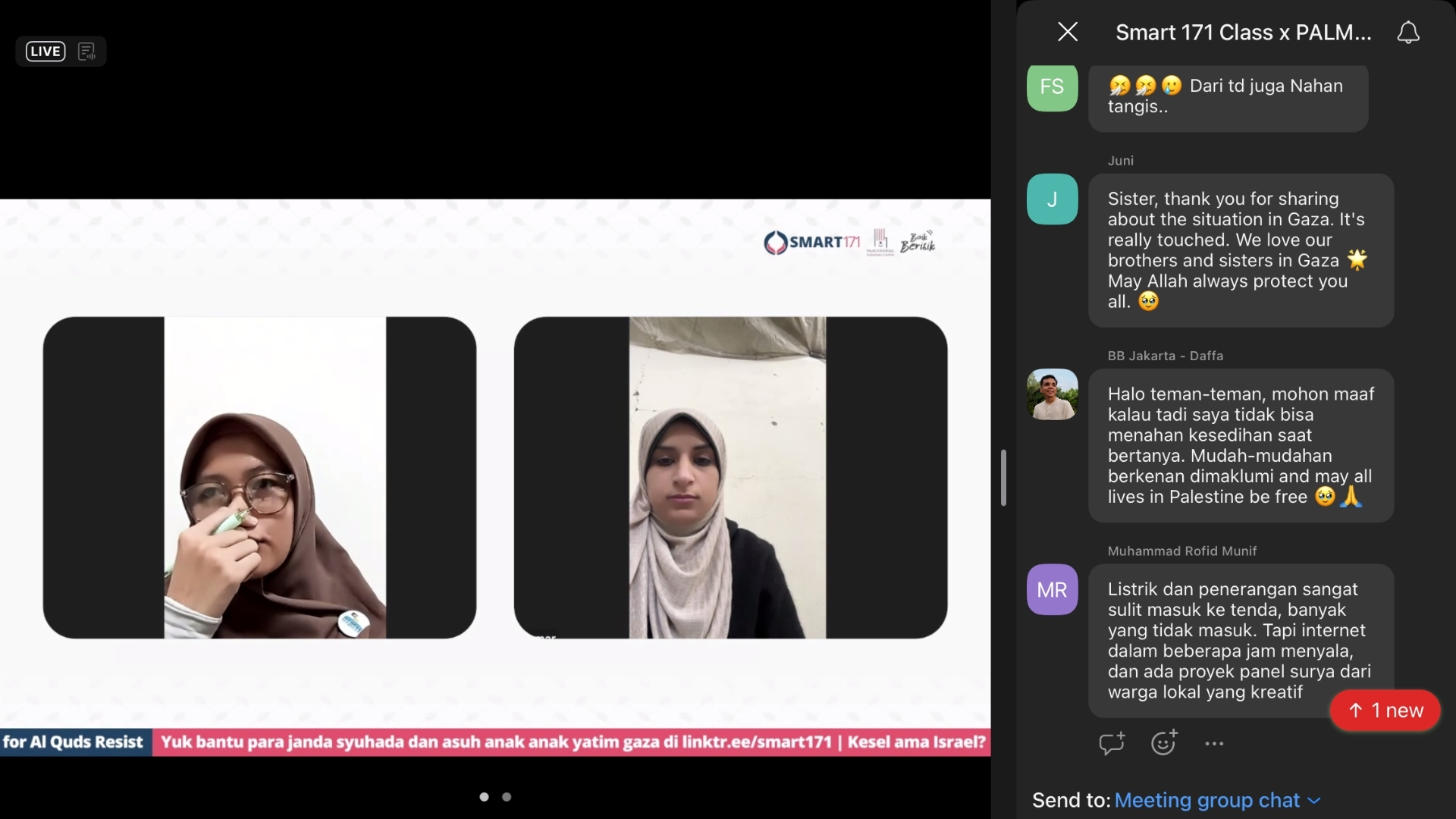 SMART 171 Gelar Smart Class “Ramadhan Under Israel Blockade”, Hadirkan Kisah Langsung dari Gaza