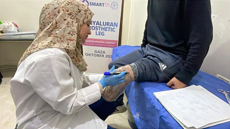 Berkah Ramadan, Enam Korban Gaza Akhirnya Dapat Kaki Palsu