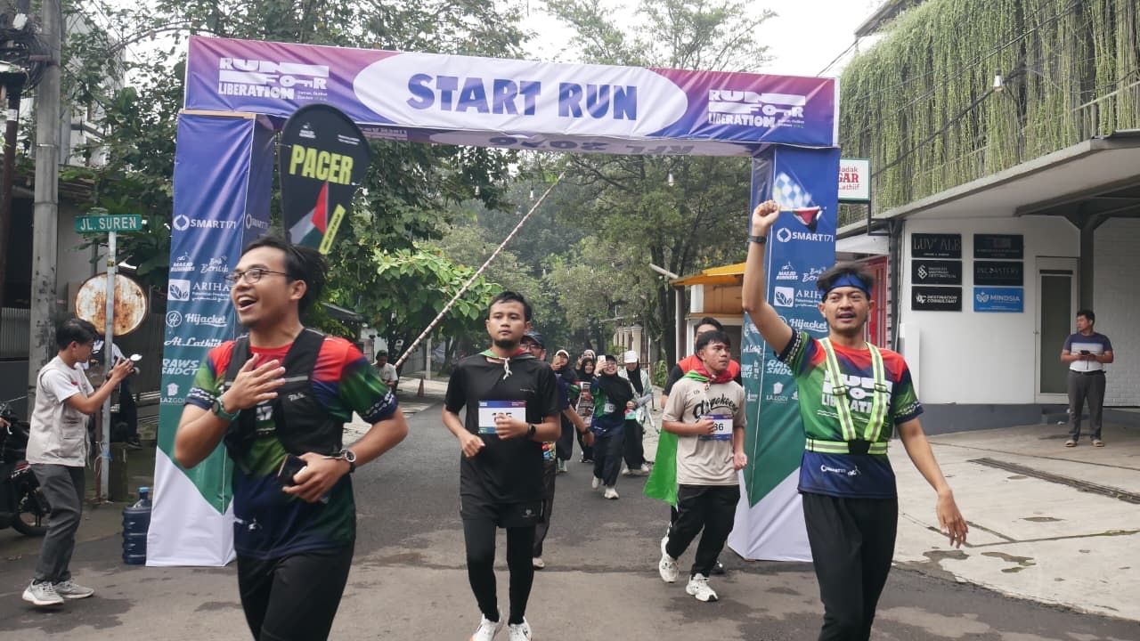 Tidak Mengecilkan Perjuangan Palestina, Bandung Tunjukkan Solidaritas Lewat Fun Run
