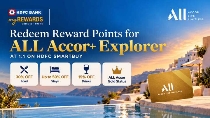 HDFC Adds ALL Accor+ Explorer to SmartBuy Rewards: Get Accor Gold Status From 10,000 Points