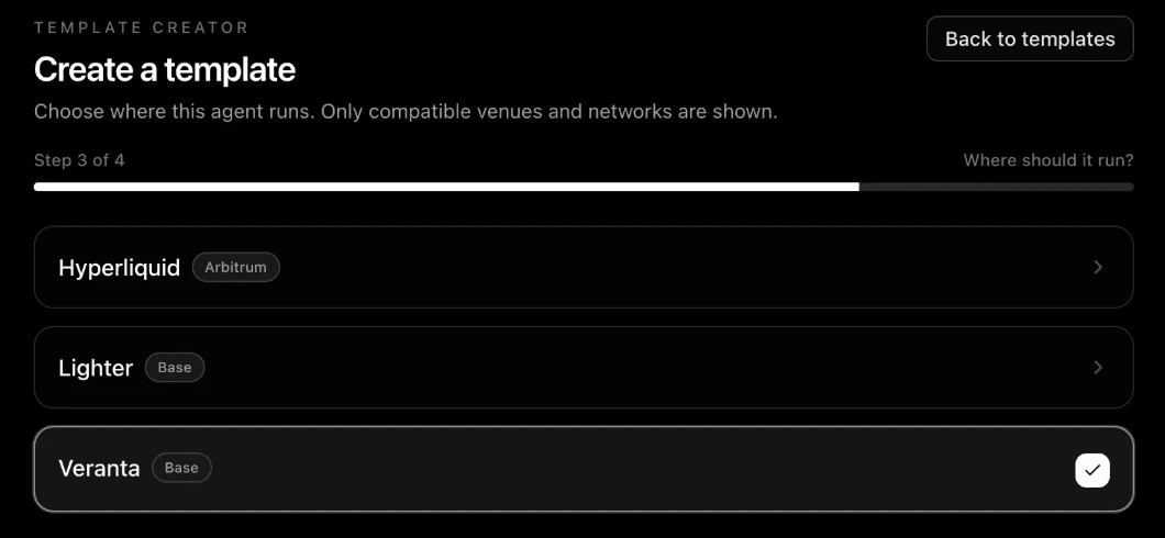 Step 3: choose a venue such as Veranta on Base