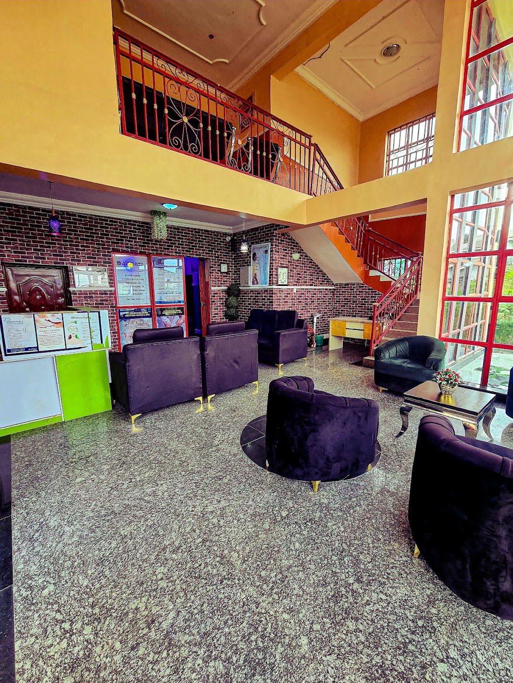 Relaxing massage therapy session