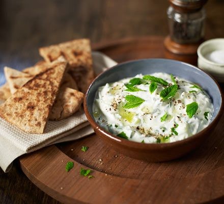 Bowl tzatziki menthe sur riz complet