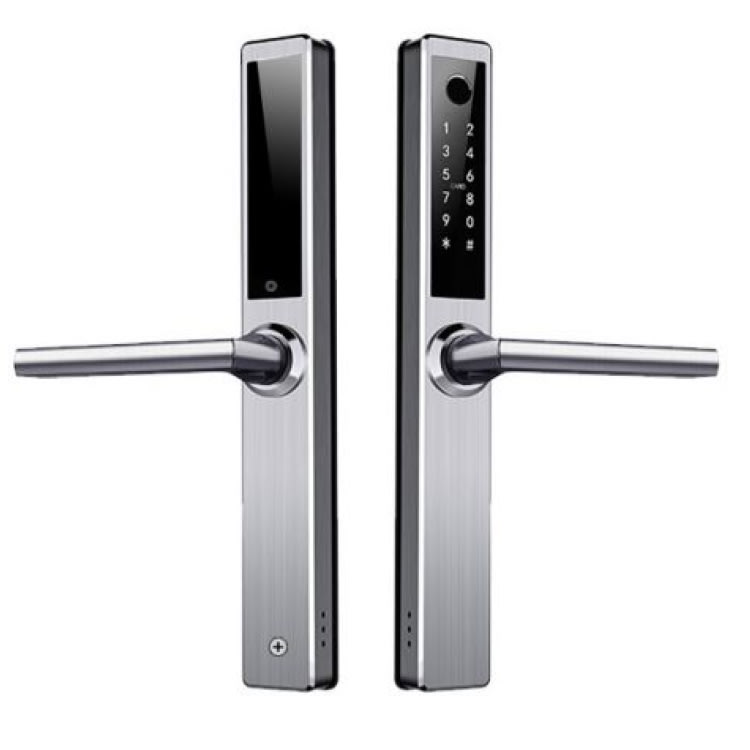 Încuietoare inteligentă TTLock S41B - vedere completă cu coduri temporare și control din aplicație