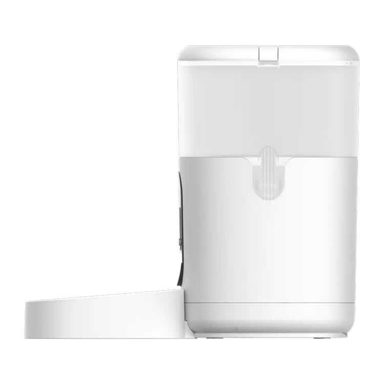 Hrănitor inteligent Aqara Pet Feeder C - profil lateral cu mecanism dozare precisă
