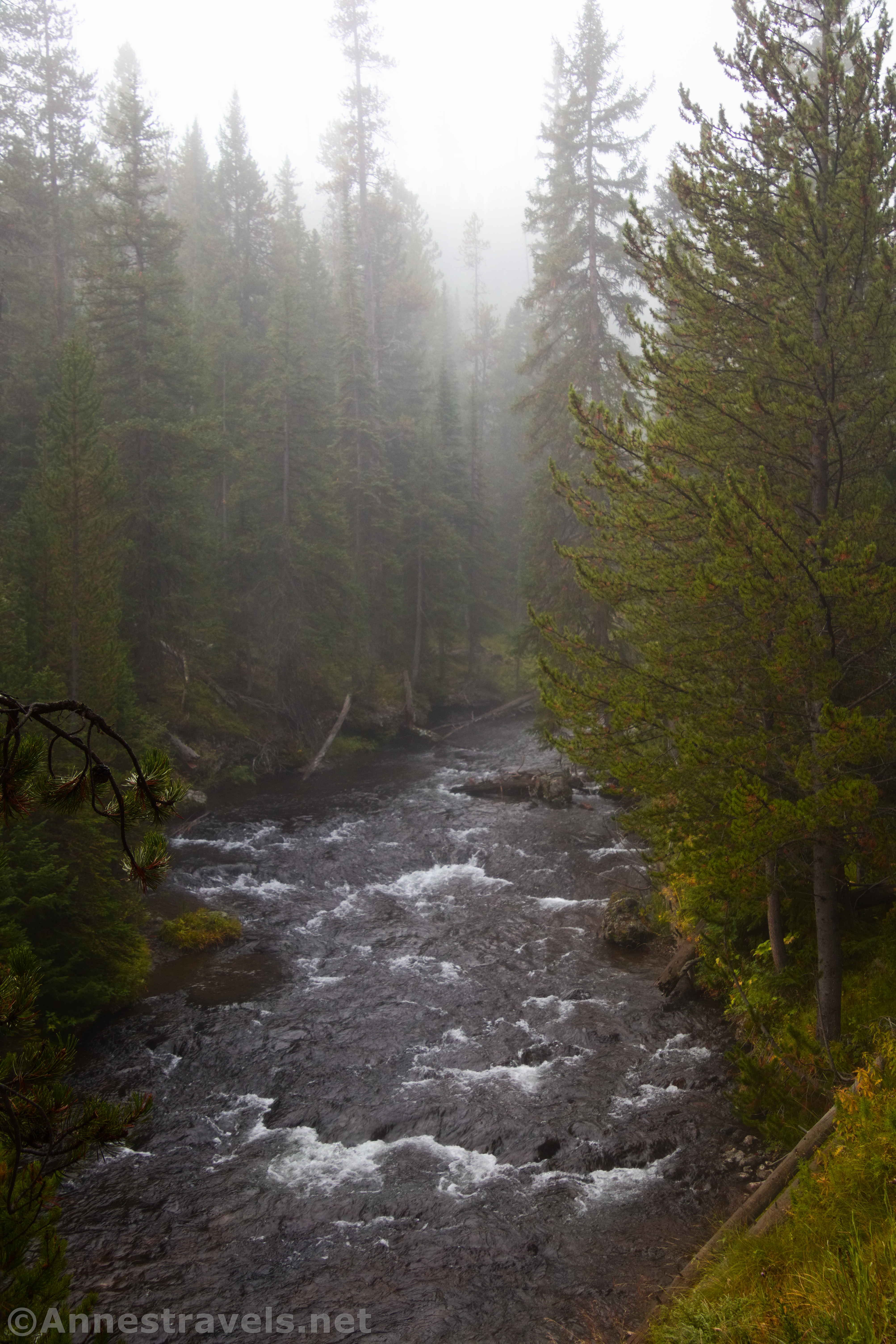 Rapids on the Little Firehole River near Biscuit Basin and below Mystic Falls, Yellowstone National Park, Wyoming