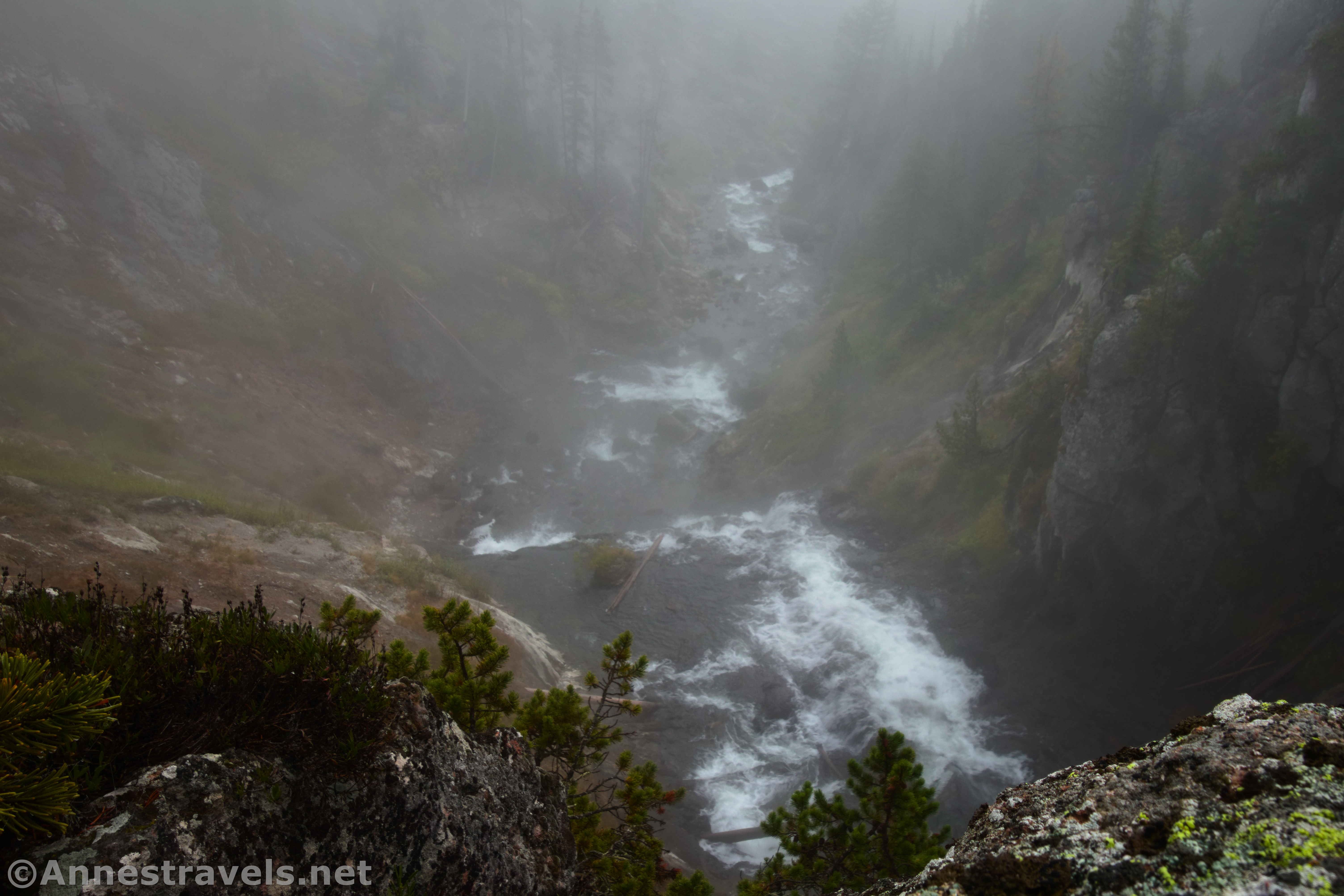 Looking downstream from above Mystic Falls, Yellowstone National Park, Wyoming