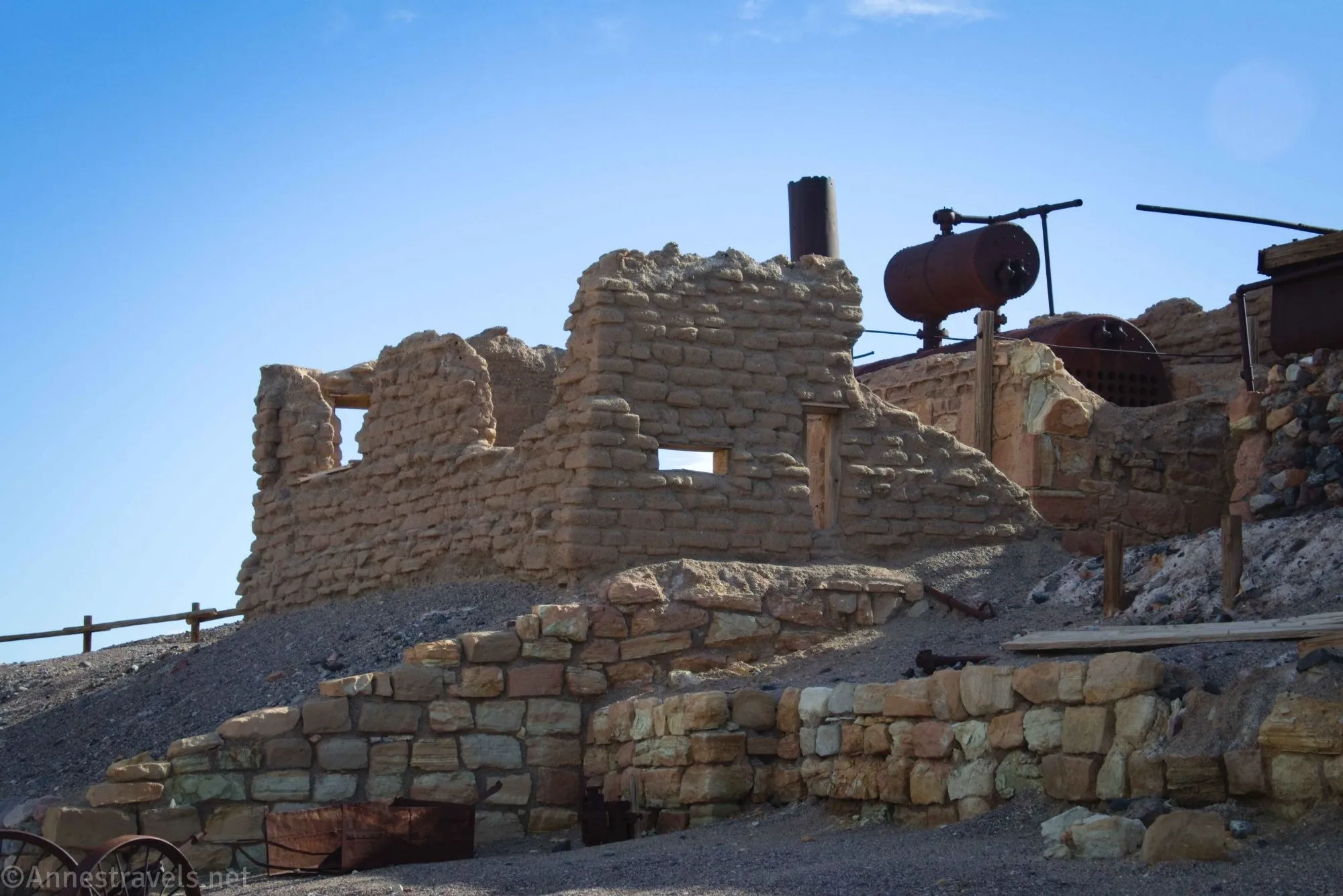 Harmony Borax Works Refinery Ruins, Death Valley National Park, California