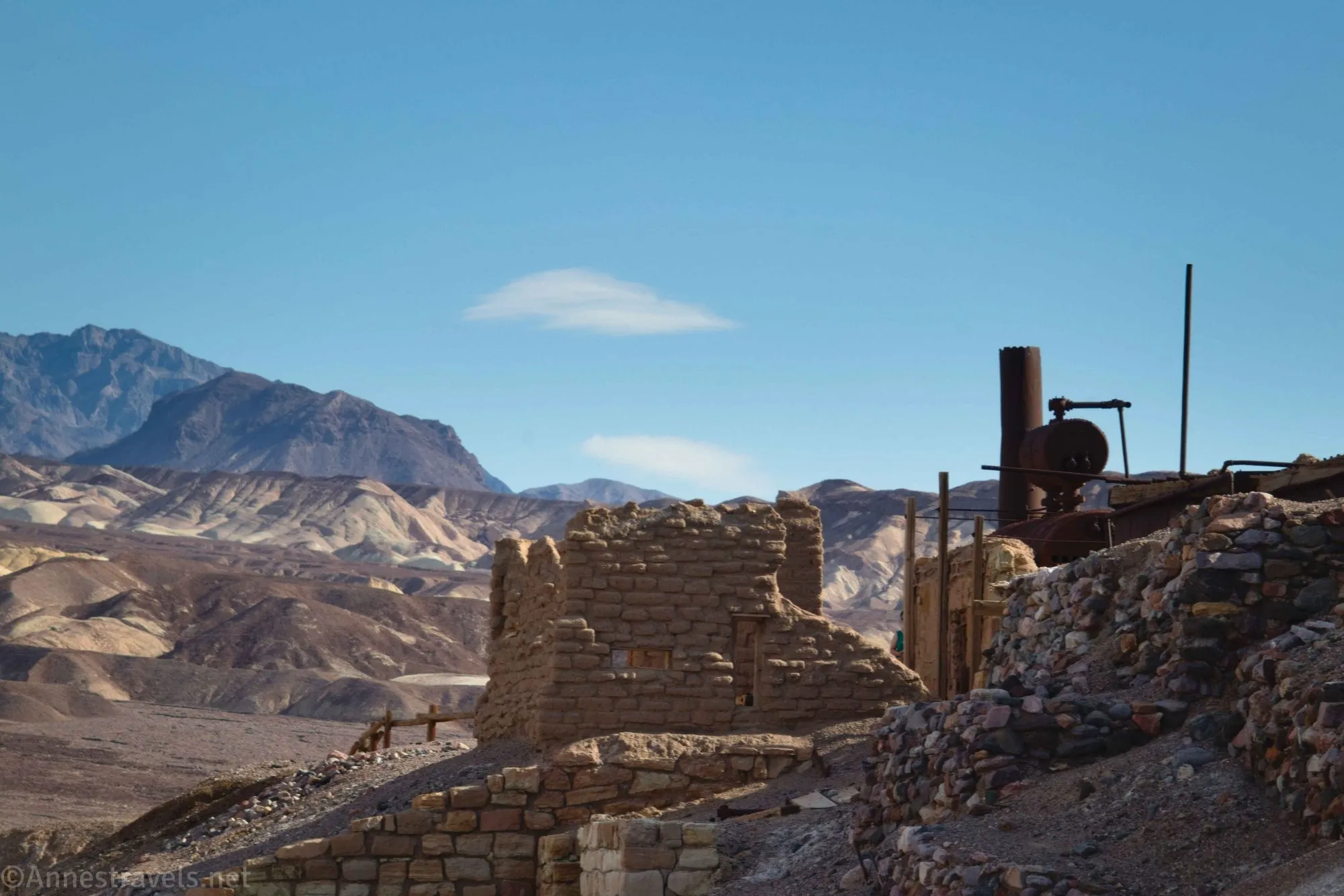 Harmony Borax Works Refinery Ruins, Death Valley National Park, California