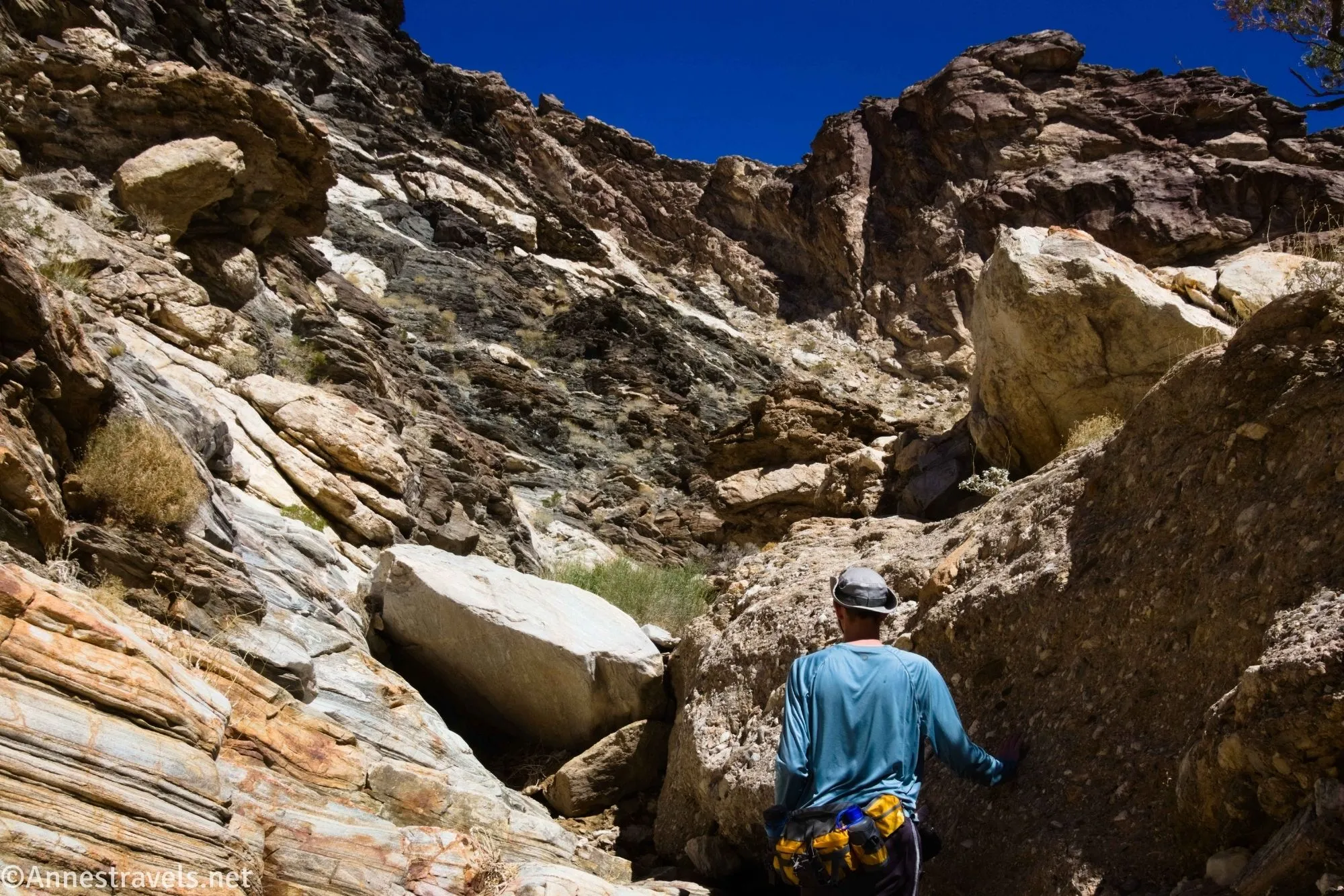 Monarch Canyon scramble, Death Valley National Park, California