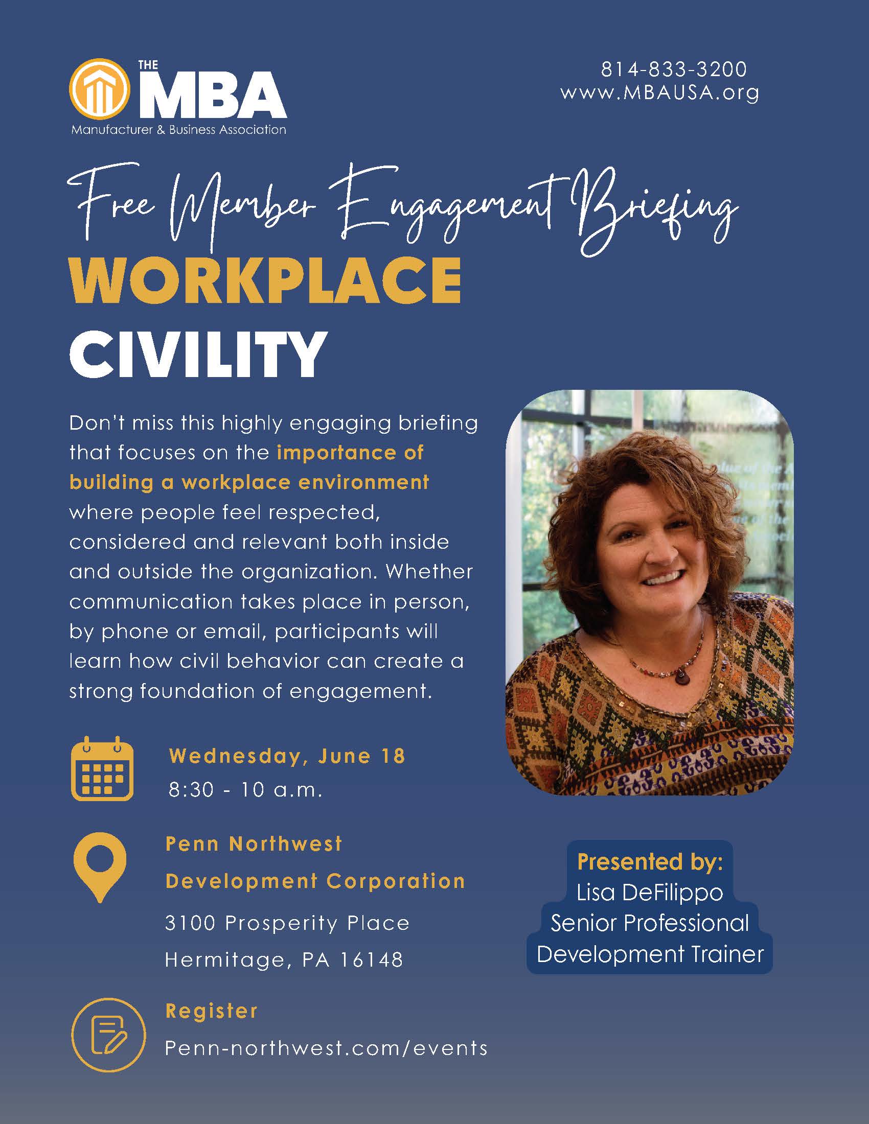 Membership Engagement Seminar: Workplace Civility Event Image
