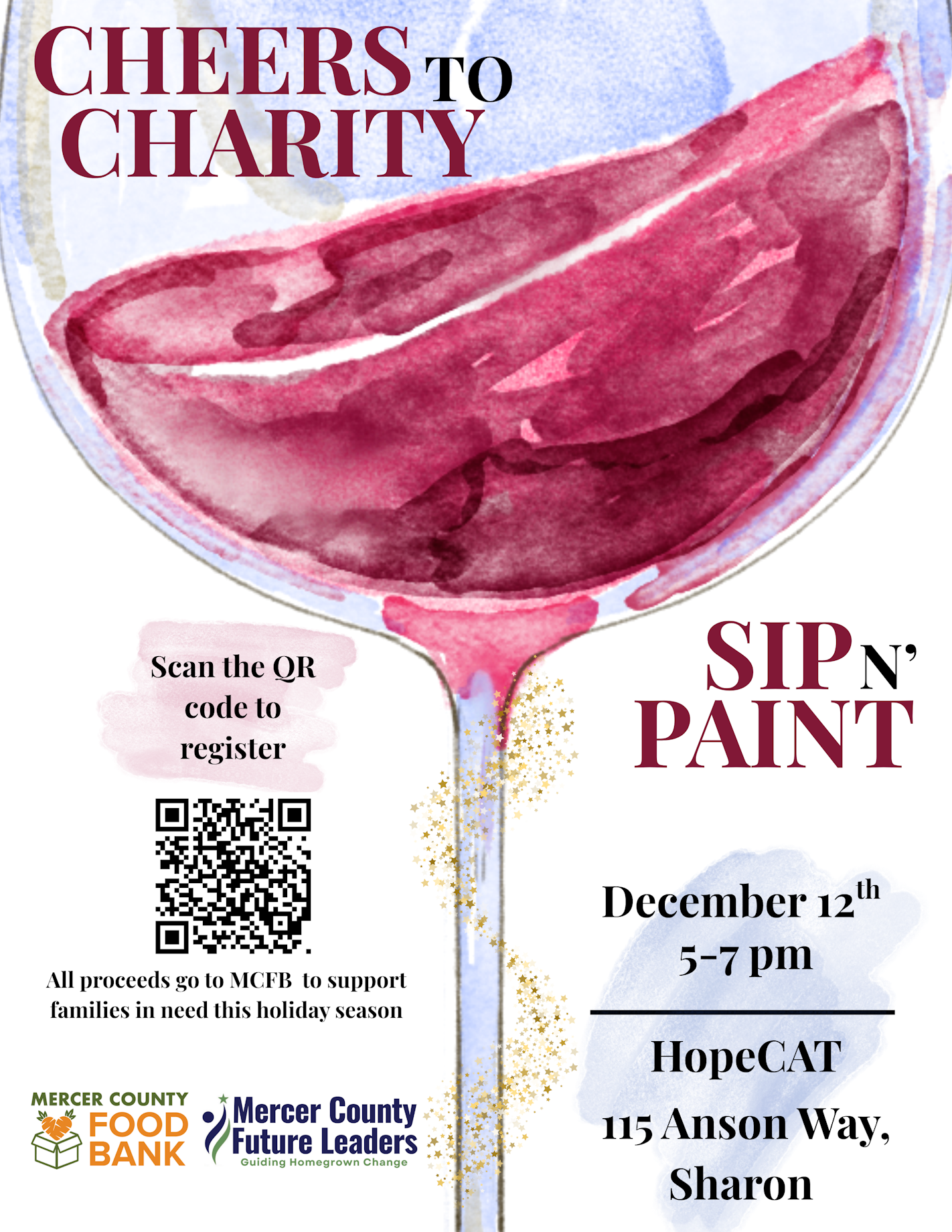 Cheers to Charity Sip n' Paint Event Image