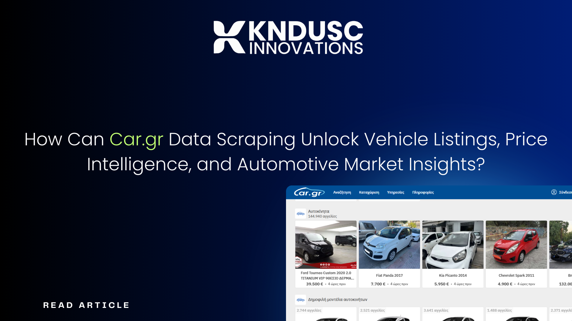 How Can Car.gr Data Scraping Unlock Vehicle Listings, Price Intelligence, and Automotive Market Insights?