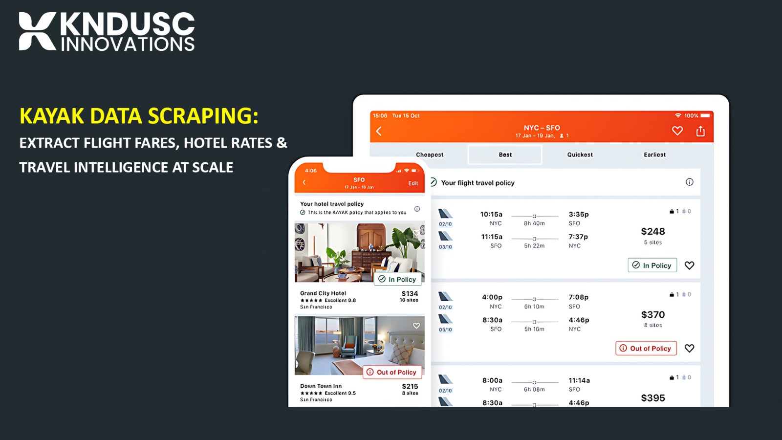 Kayak Data Scraping: Extract Flight Fares, Hotel Rates & Travel Intelligence at Scale