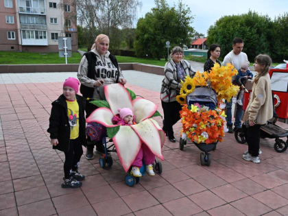 Креативные коляски на выборах в детском саду