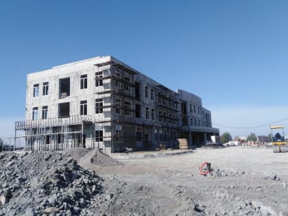В Бачатском строится новая поликлиника