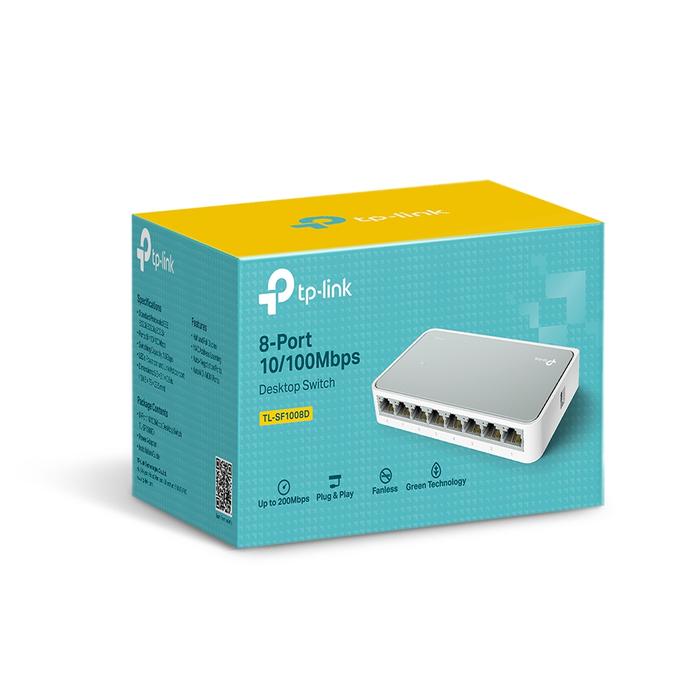 Router TP-Link TL-SF1008D TP-Link 8 Port 10/100Mbps Desktop Switch Hub - TP LINK LS1008