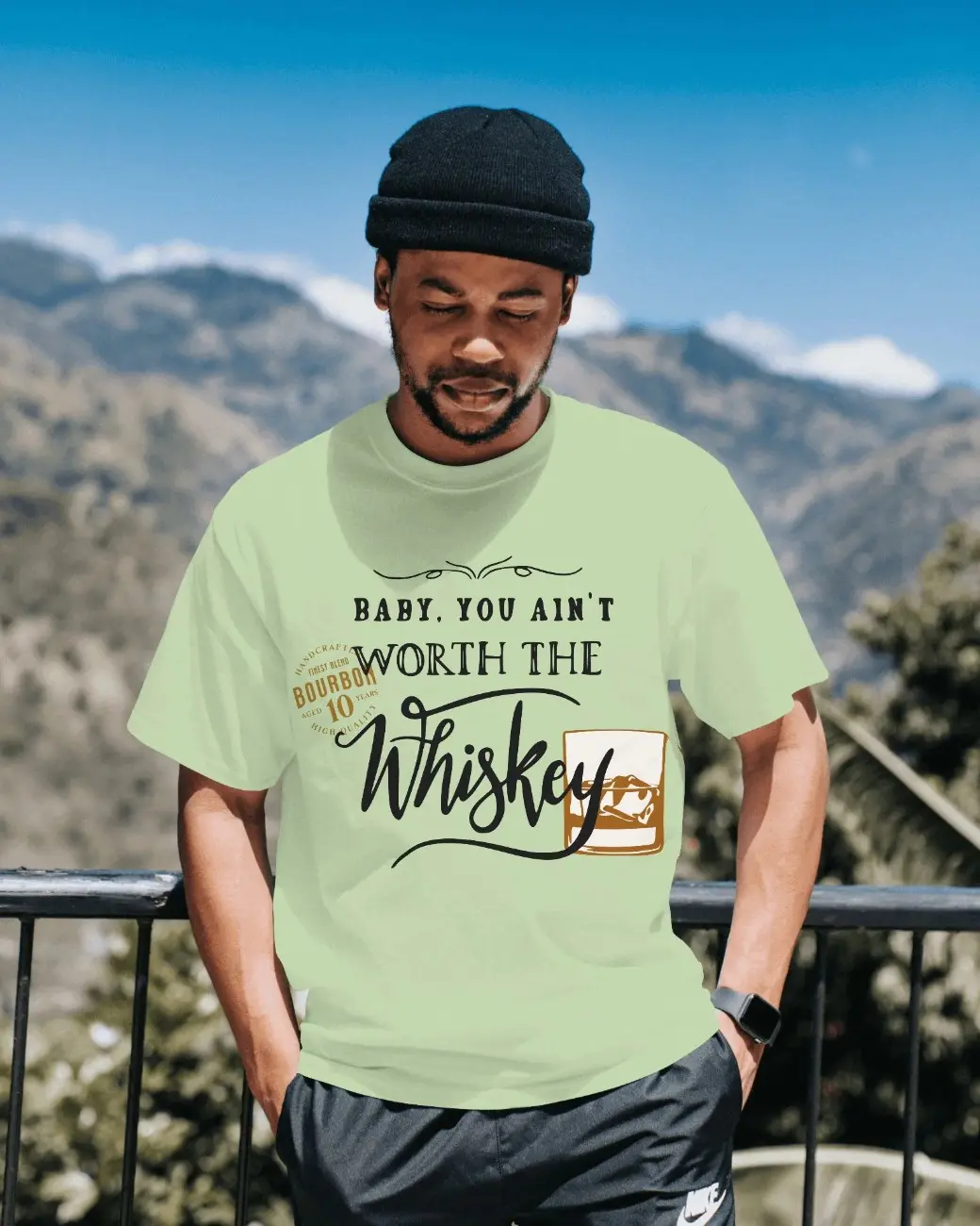Whisky Mens Oversized T-shirt