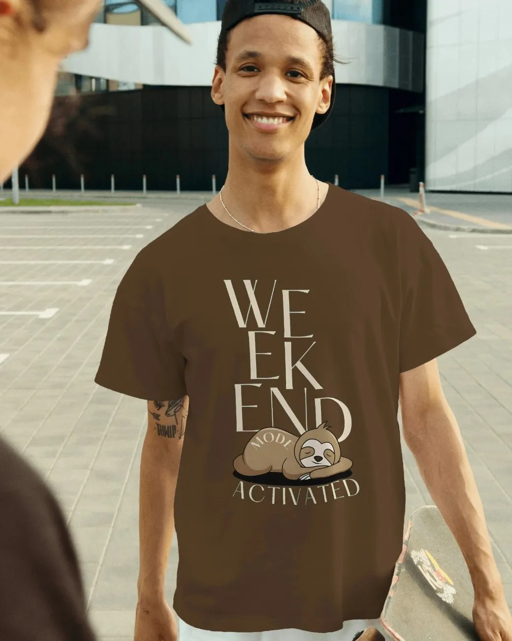 Weekend Mode Activated Mens Oversized T-shirt