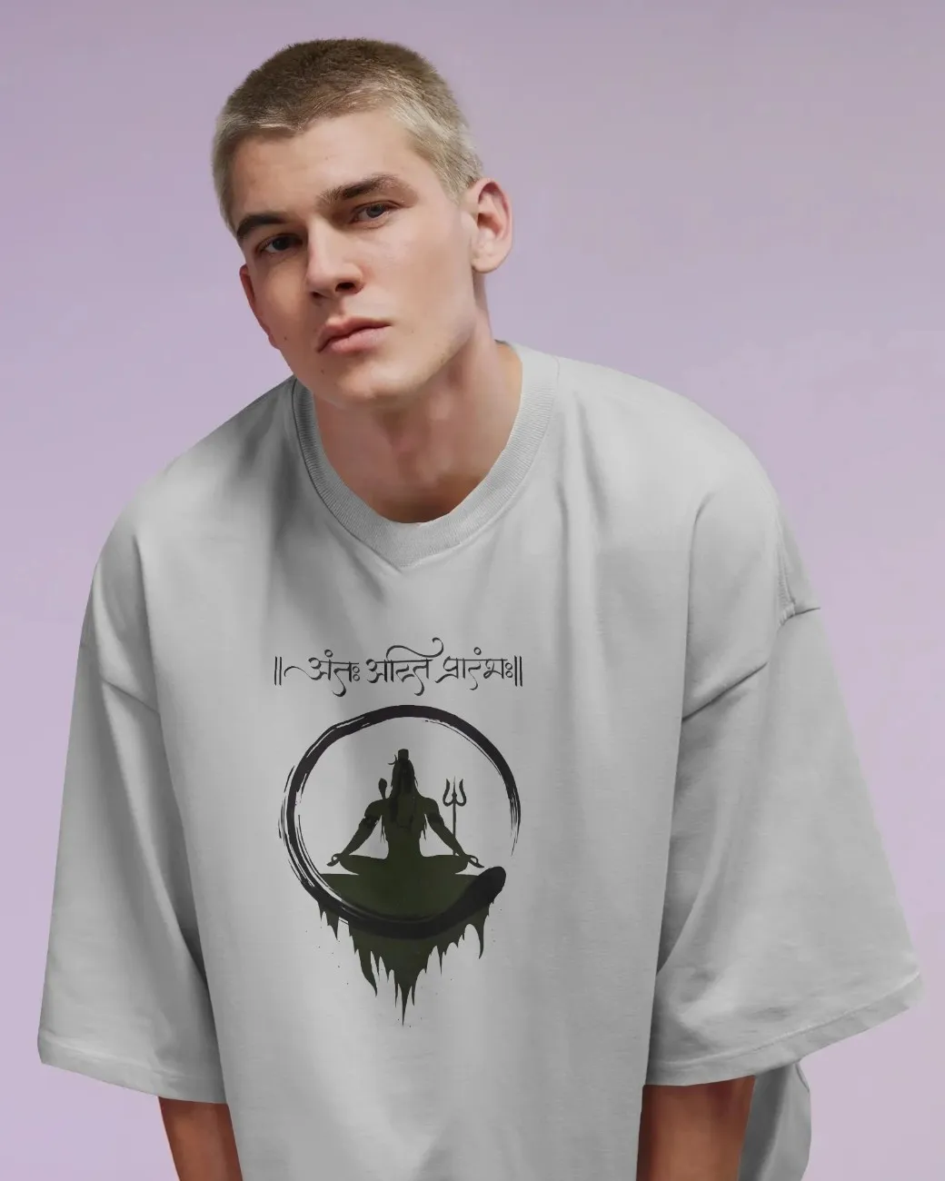 Mahadev Chakraflow Mens Oversized T-shirt