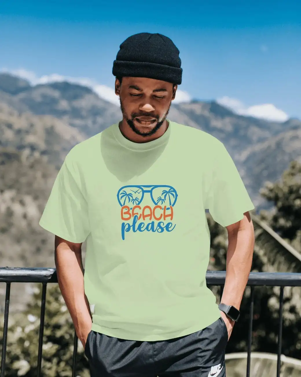 Beach State of Mind Mens Oversized T-shirt